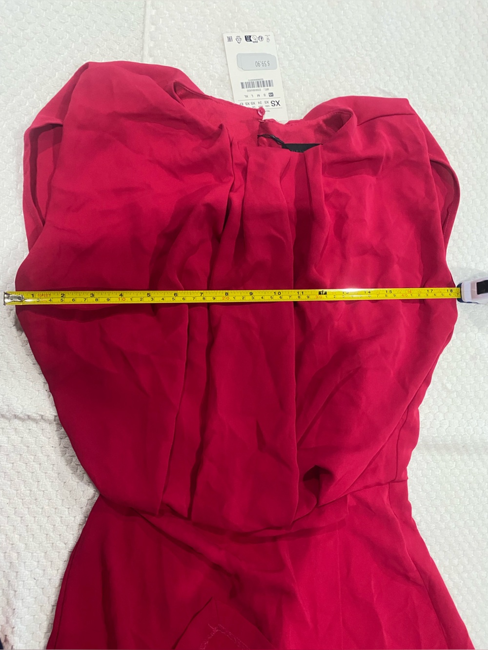 Women’s Red Sleeveless Romper - Picture 7 of 9
